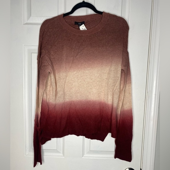 FATE NWT Womens Cora Pink Wool/Cashmere Blend Tie-Dye‎ Sweater Size Medium - Picture 2 of 8